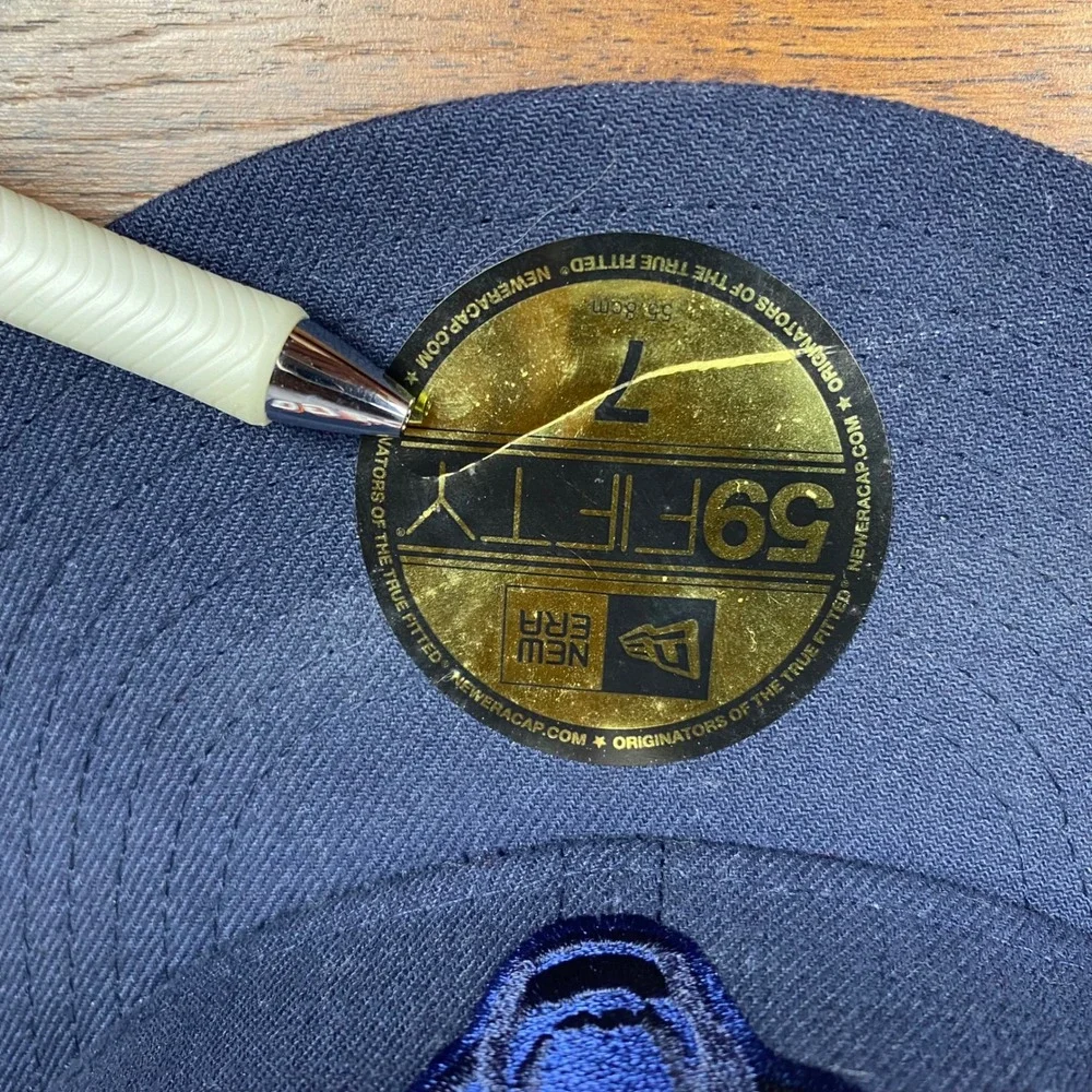 New Era 59FIFTY Chicago Bears 2012 NFL Draft Fitted Hat Navy Blue Size 7